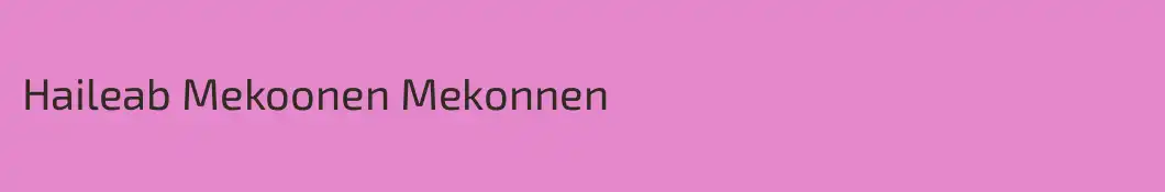 Haileab Mekoonen Mekonnen